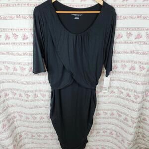 Liz Lange Black Maternity Dress - Comfortable & Stylish